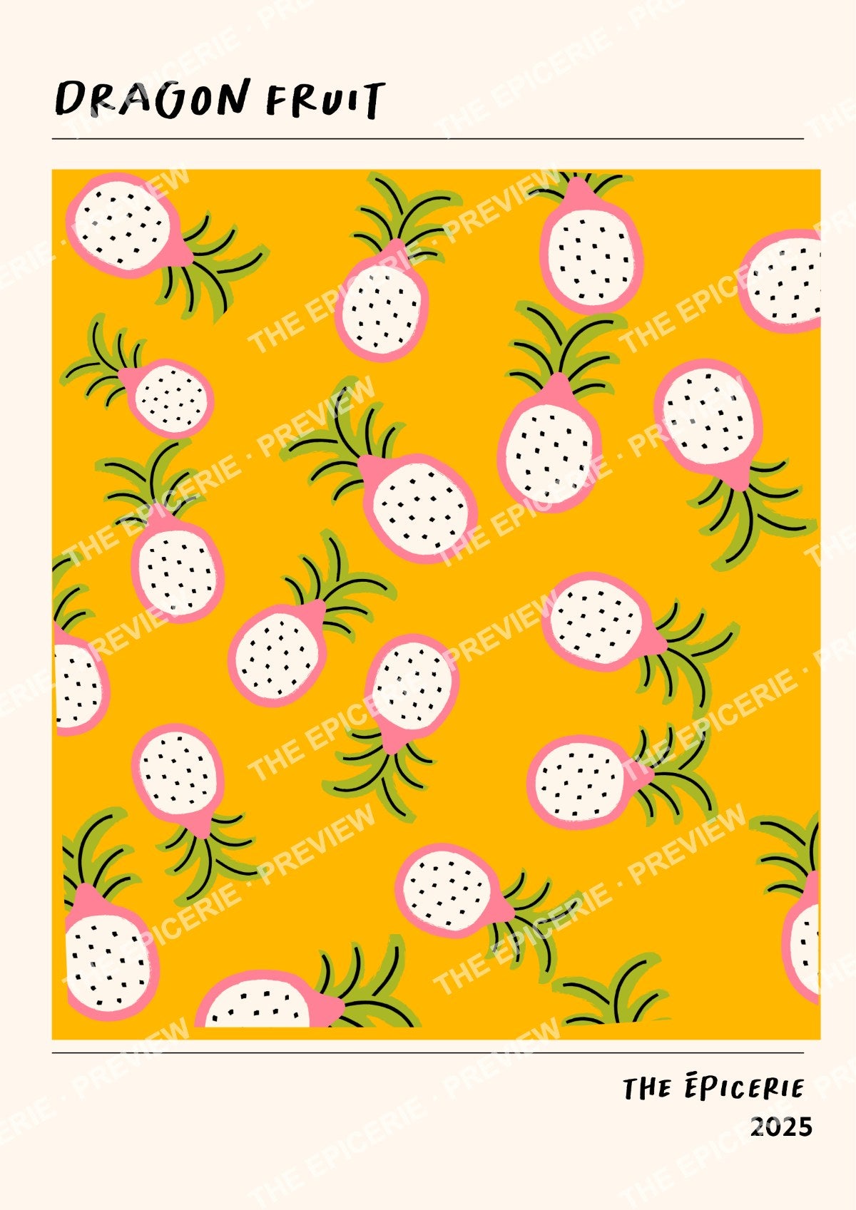 Dragon Fruit Print | Digital Download